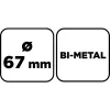 Körkivágó, Bi-Metal, 67mm