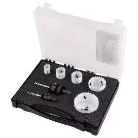 Körkivágó készlet, Bi-Metal, 7db-os, 19-68mm