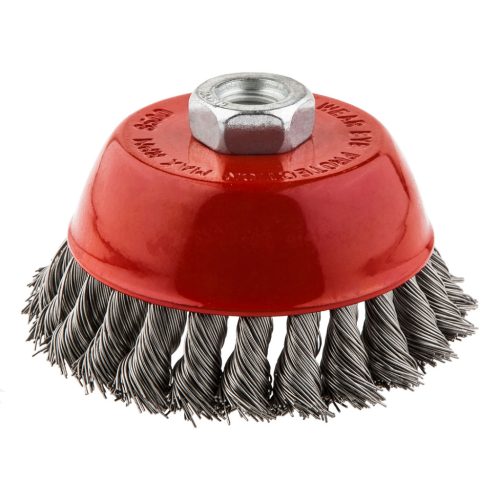 Drótkorong, fazékkefe sodrott 100mm M14