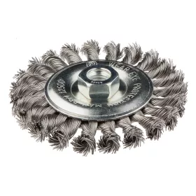Drótkorong, tányér egyenes, sodrott 115mm INOX M14