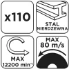 Vágókorong fémhez, korund 125x1x22,2 INOX 41 A60-T-BF, 110db
