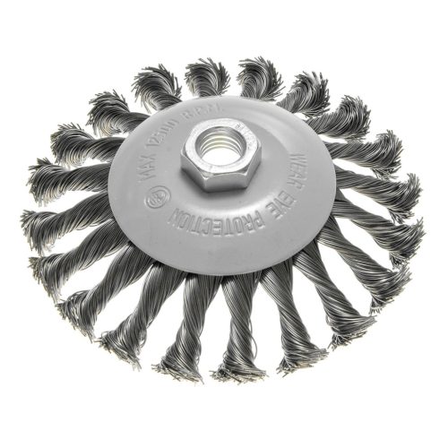 Drótkorong, tányér, sodrott, 125mm, M14