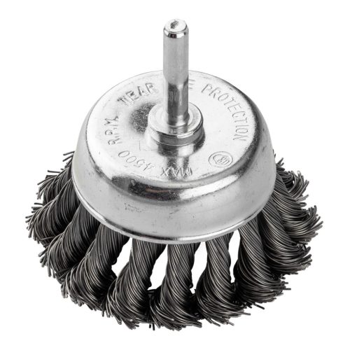 Drótkorong, fazék, sodrott, 75mm, csapos