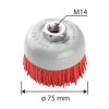 Drótkorong, fazék, műanyag, 75mm, M14