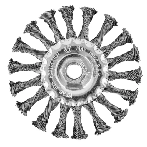 Drótkorong, tányér, sodrott, 115mm, M14