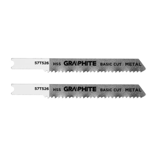 Dekopírfűrészlap, U-befogó, HCS, 12TPI, 50/76mm, fém, 2db