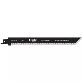   Orrfűrészlap tiszta vágáshoz, szigetelőanyagokhoz, gumihoz, kartonhoz, 228mm, HCS, NEO TOOLS