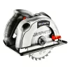 Körfűrész 1200W, 185mm, vágásmélység: 65/43mm, párhuzamvezető, tartalék vágótárcsa, kofferben