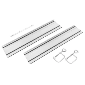   Vezetősínek merülőfűrészhez 2x700mm, csatlakozó, 2 bilincs