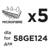 Mikroszálas porzsák 58GE124-es porszívóhoz, 5db