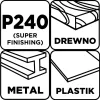 Csiszolópapír tépőzáras 93x230mm, P240, 5db, min.rendelés: 3db