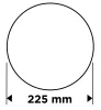 Csiszolókorong perforált, tépőzáras 225mm, P100, 5db
