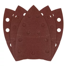   Csiszolópapír tépőzáras delta 102x152mm, P120, 11 lyukas, 5db, min. rendelés: 3cs