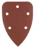 Csiszolópapír tépőzáras deltacsiszolóhoz 98x140mm, P120, 5 lyukas, 5db, min.rendelés: 3db