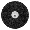 Tisztítókorong szilikon karbidos műanyag szálakkal, fémcsiszoláshoz, 125x14x6mm, csapos, fúrógépekhez