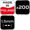 Hézagoló, fugakereszt, csempekereszt, 1.5mm, 200db, min. rendelés: 5cs