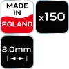 Hézagoló, fugakereszt, csempekereszt, 3mm, 150db, min. rendelés: 5cs