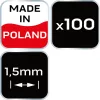 Hézagoló, fugakereszt, csempekereszt, körmerevítéssel, 1.5mm, 100db, min. rendelés: 5cs