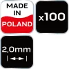 Hézagoló, fugakereszt, csempekereszt, körmerevítéssel, 2mm, 100db, min. rendelés: 5cs