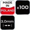 Hézagoló, fugakereszt, csempekereszt, körmerevítéssel, 3mm, 100db, min. rendelés: 5cs