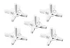 Hézagoló, fugakereszt, csempekereszt, körmerevítéssel, 4mm, 100db, min. rendelés: 5cs