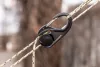 Rugós kötélfeszítő karabíner + paracord kötél(3.5mmx1.5m) készlet, 3db