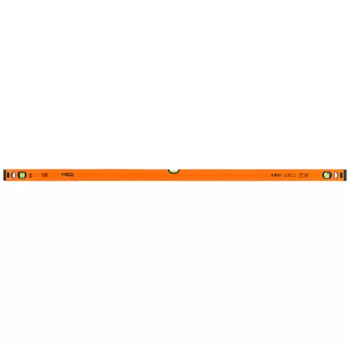 Vízmérték 150cm, alu, 3 libellás, S300, min. rendelés: 3db