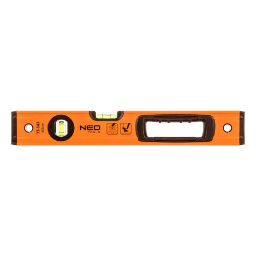 Vízmérték 40cm, alu, 2 libella, 1 fogantyú, S400