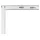 Derékszög 300mm aluminium