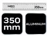 Derékszög 350mm aluminium