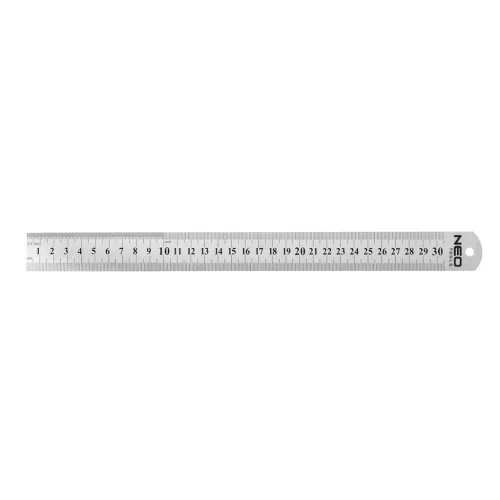 Acél vonalzó 30cm rozsdamentes, min. rendelés: 6db