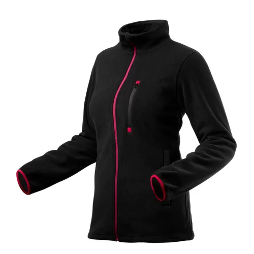 Női polár munkavédelmi pulóver, fekete, 300g/m2, XL