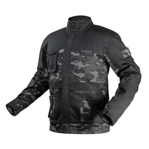 Terepmintás munkavédelmi kabát CAMO Urban, 60% pamut, 37% poliészter, 3% elasztán, XXXL