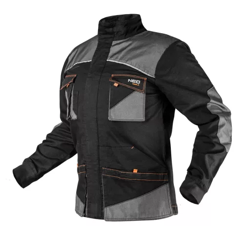 Karcsúsított(slim fit) munkavédelmi kabát, HD, 60% pamut, 37% polyester, 3% elasztán, 285 g/m2, XXXL