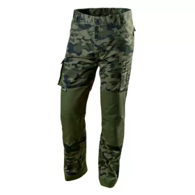   Terepmintás munkásnadrág,CAMO, 60% pamut, 40% polyester, 255 g/m2, XS