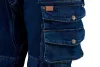 Farmer munkásnadrág, Denim, 98% pamut, térdvédő betét zsebbel, gombos oldalzsebekkel, 255 g/m2, XXXL