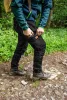 Farmer munkásnadrág, Denim, fekete, cipzáros oldalzsebekkel, 98% pamut, 410 g/m2, L