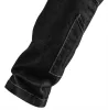 Farmer munkásnadrág, Denim, fekete, cipzáros oldalzsebekkel, 98% pamut, 410 g/m2, L