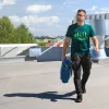Farmer munkásnadrág, Denim, fekete, cipzáros oldalzsebekkel, 98% pamut, 410 g/m2, XL