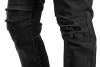 Farmer munkásnadrág, Denim, fekete, cipzáros oldalzsebekkel, 98% pamut, 410 g/m2, XS