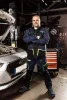 Munkanadrág, Motosynteza, 100% pamut szakadásmentes szövet, 3 soros varrat, térdprotektor zseb, M