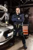Munkásnadrág, Motosynteza, 100% pamut, szakadásmentes szövet, 3 soros varrat, térdprotektor zseb, XS