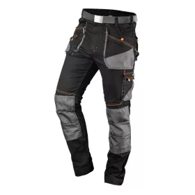   Karcsúsított(slim fit), munkásnadrág, HD, 60% pamut, 37% polyester, 3% elasztán, 285 g/m2, övvel, XL
