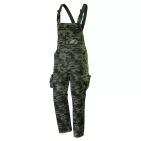   Kantáros, terepmintás munkásnadrág, CAMO, 60% pamut, 40% polyester, 255 g/m2, S