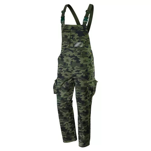 Kantáros, terepmintás munkásnadrág, CAMO, 60% pamut, 40% polyester, 255 g/m2, XXXL
