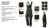 Kantáros, terepmintás munkásnadrág, CAMO, 60% pamut, 40% polyester, 255 g/m2, XXXL