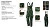 Kantáros, terepmintás munkásnadrág, CAMO, 60% pamut, 40% polyester, 255 g/m2, XXXL