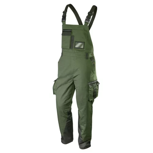 Kantáros munkásnadrág olíva, 60% pamut, 40% poliészter, 255 g/m2, XL