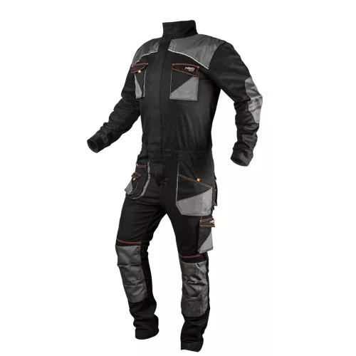 Overall, HD, karcsúsított(slim fit), 60% pamut, 37% polyester, 3% elasztán, 285 g/m2, L