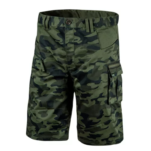 Terepmintás munkás rövidnadrág, CAMO, 60% pamut, 40% polyester, 255 g/m2, L